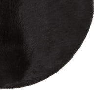 Béret oversize en poil de veau - Black