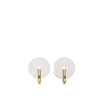Boucles d'oreilles disque plaquées or et palladium - Palladio & Light Gold
