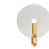 Boucles d'oreilles disque plaquées or et palladium - Palladio & Light Gold