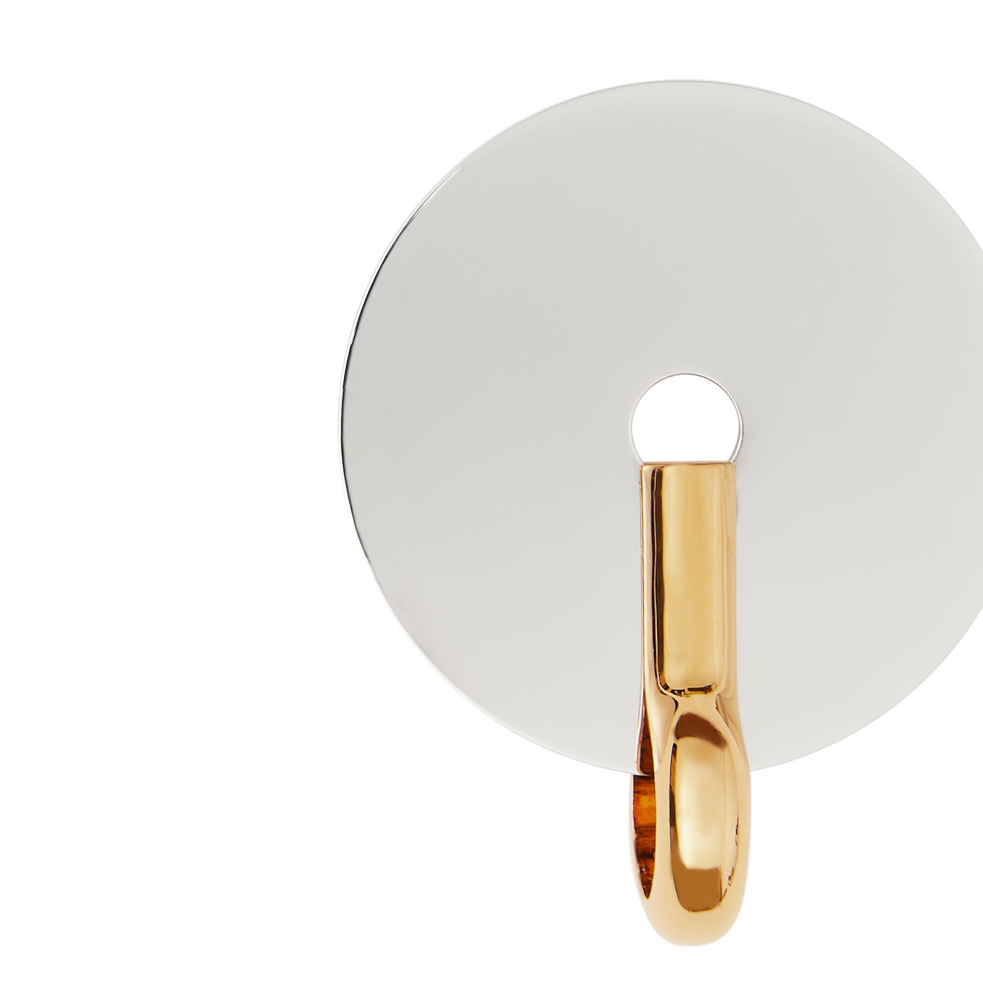 Boucles d'oreilles disque plaquées or et palladium - Palladio & Light Gold
