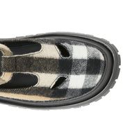 Salomés en laine check - Archive Beige