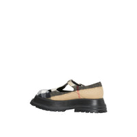 Salomés en laine check - Archive Beige