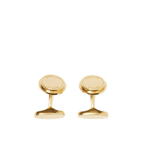 Boutons de manchette plaqués or gravés - Light Gold