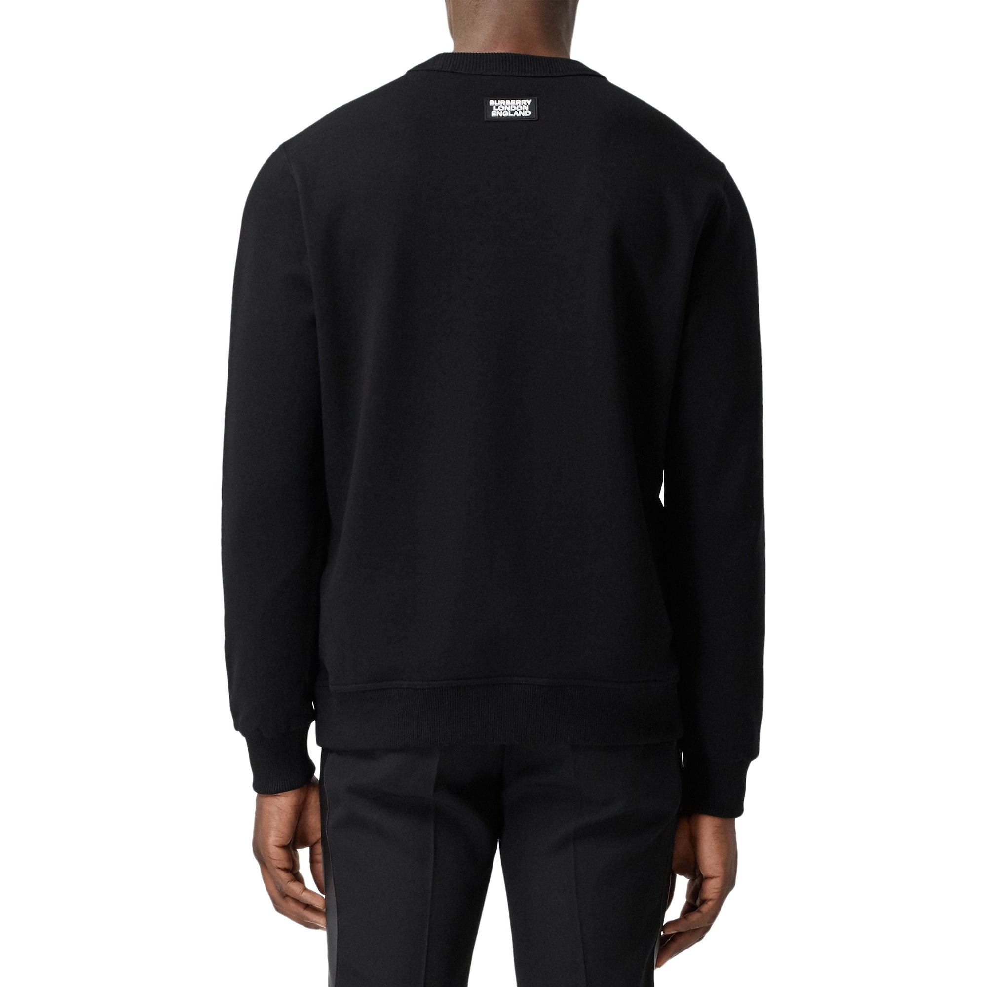 Sweat-shirt en coton avec slogan - Black