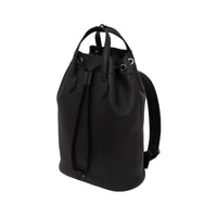 Sac à dos en cuir avec cordon de serrage - Black