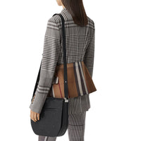 Sac à bandoulière Olympia en cuir à motif étoilé - Black