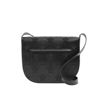 Sac à bandoulière Olympia en cuir à motif étoilé - Black