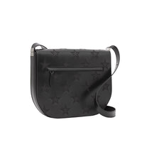 Sac à bandoulière Olympia en cuir à motif étoilé - Black
