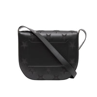 Sac à bandoulière Olympia en cuir à motif étoilé - Black