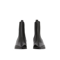 Bottines Chelsea à bout pointu en cuir - Black