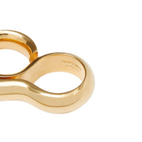 Bague double plaquée or façon trou de serrure - Light Gold