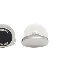 Boutons de manchette plaqués palladium avec logo - Palladio & Black