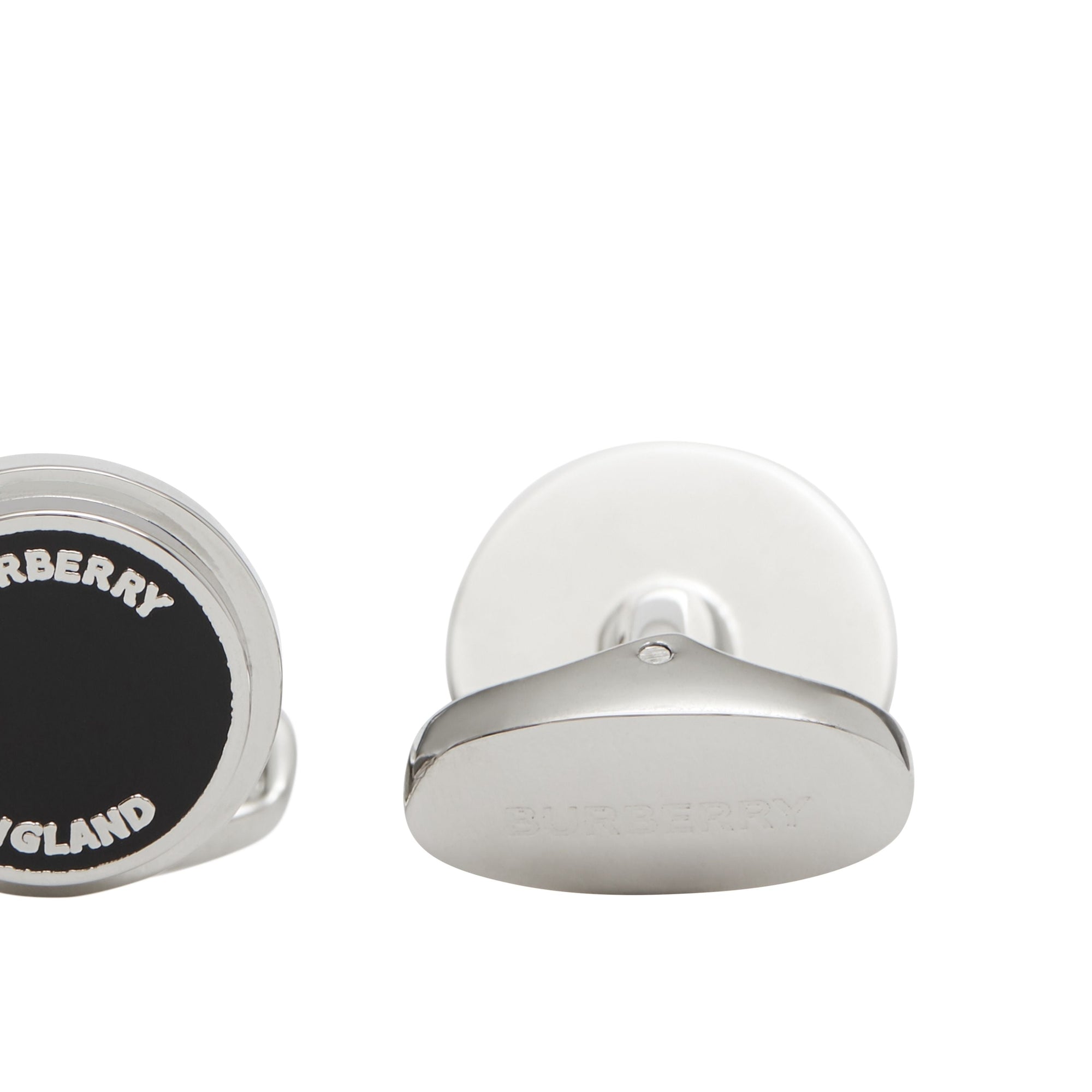 Boutons de manchette plaqués palladium avec logo - Palladio & Black