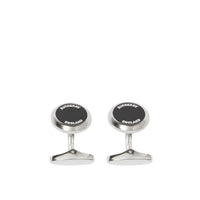 Boutons de manchette plaqués palladium avec logo - Palladio & Black