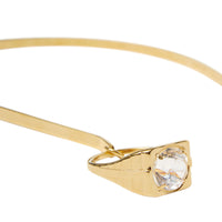 Serre-tête plaqué or avec bagues - Light Gold & Crystal
