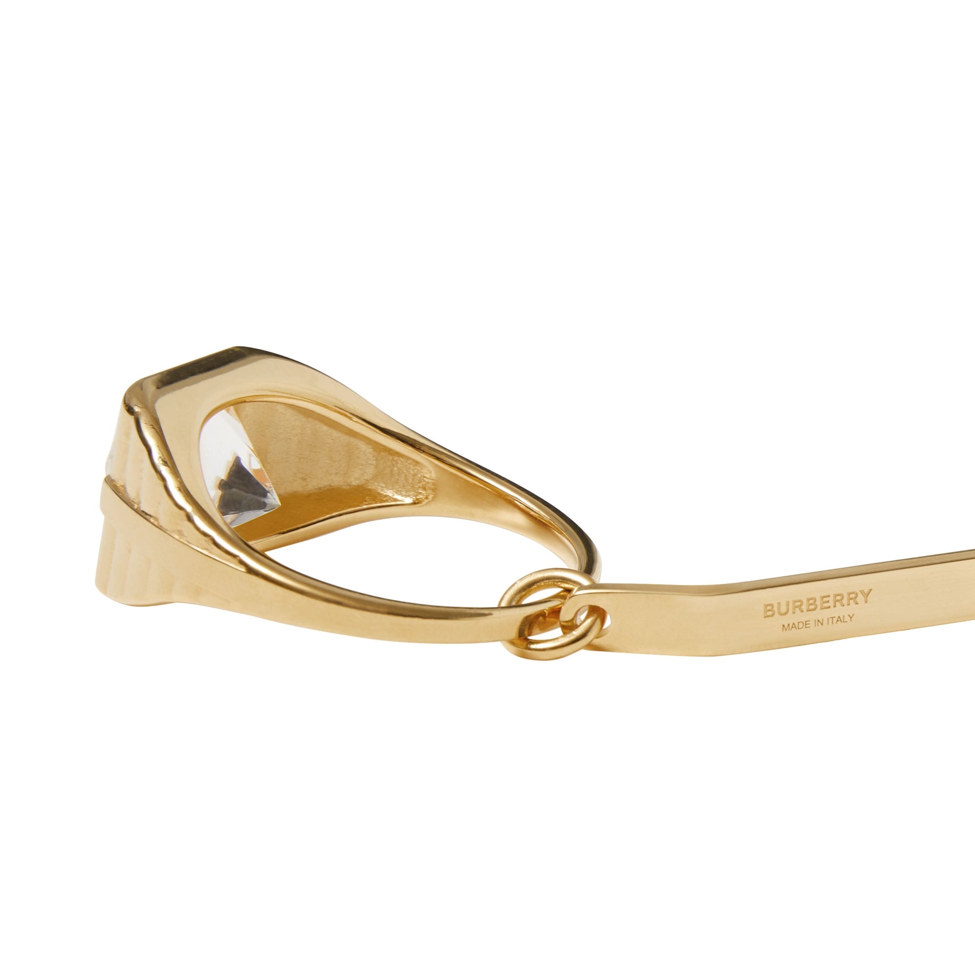 Serre-tête plaqué or avec bagues - Light Gold & Crystal