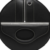 Grand sac The Barrel en cuir check - Dark Birch Brown