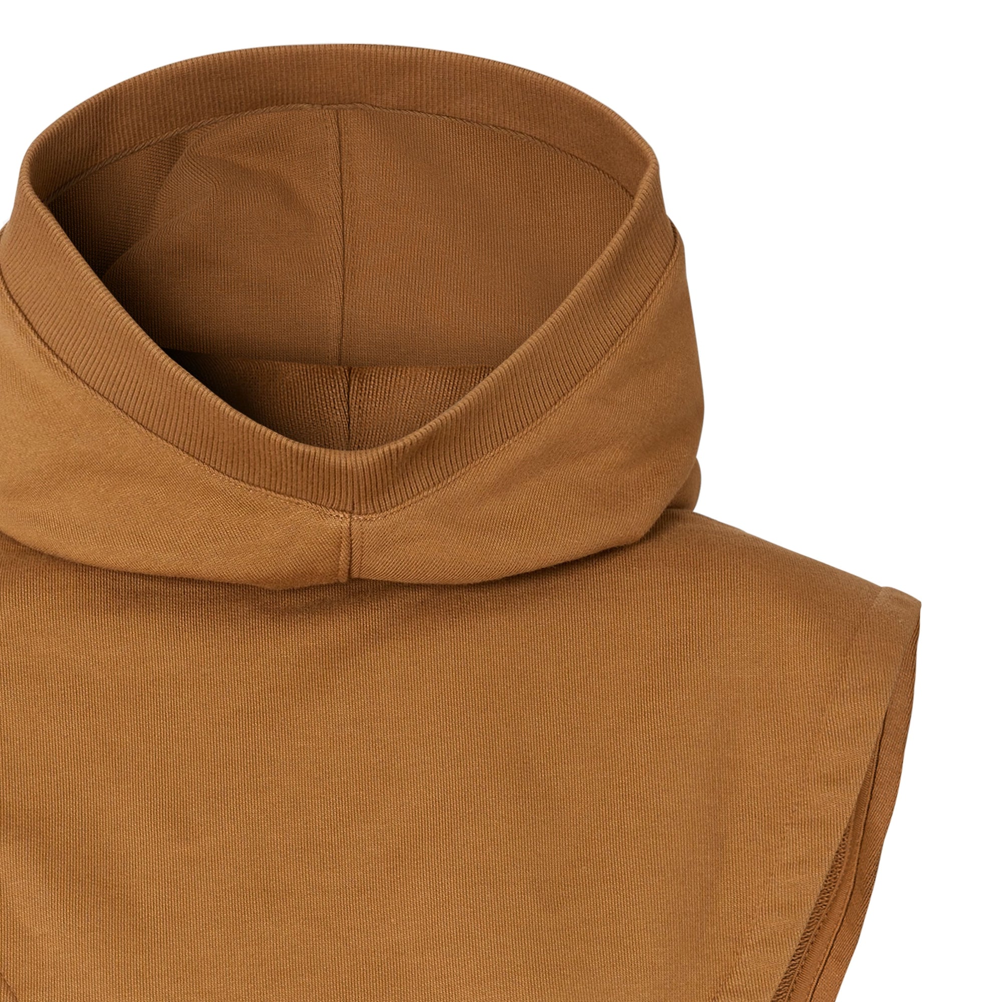 Capuche en coton avec logo appliqué - Fawn