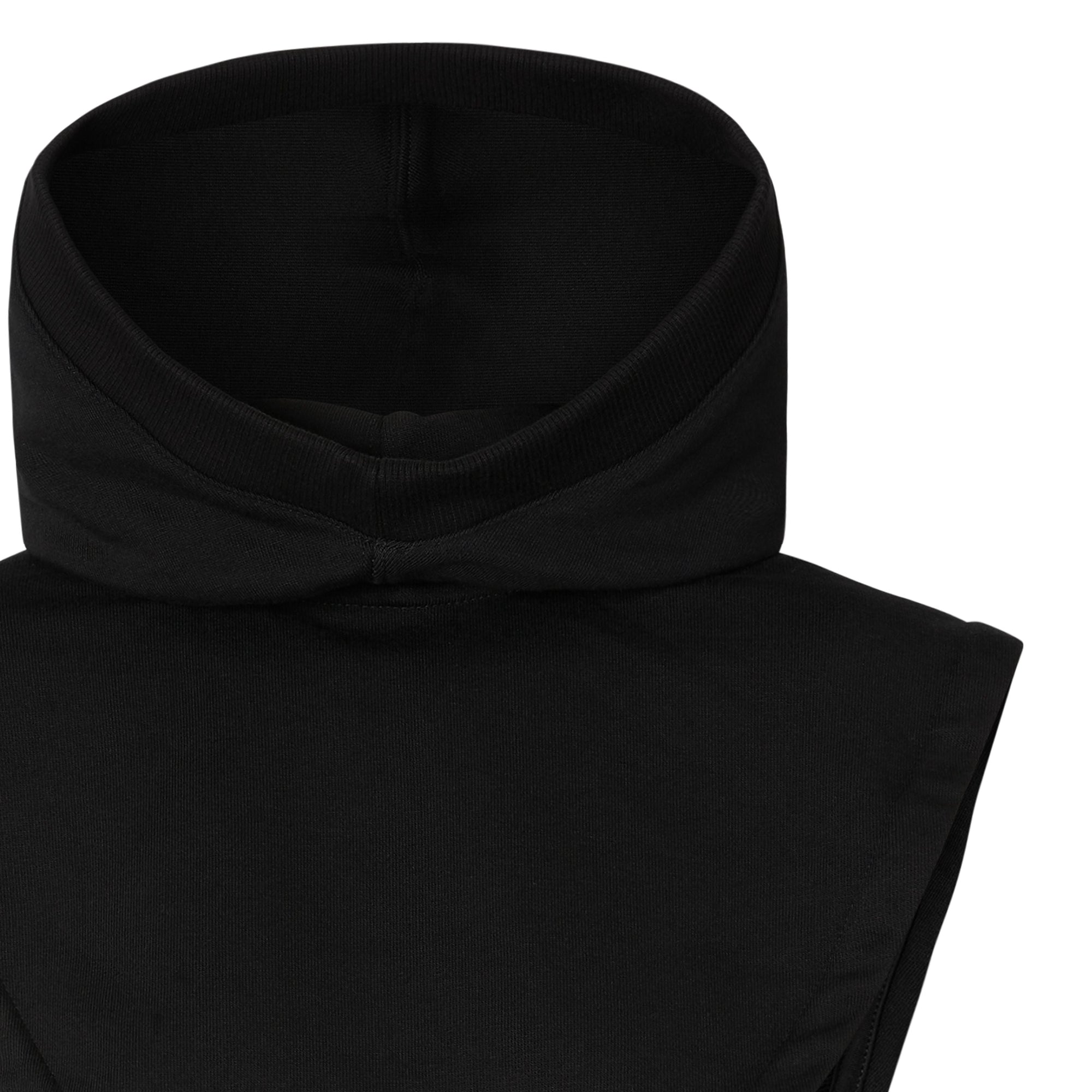 Capuche en coton avec logo appliqué - Black