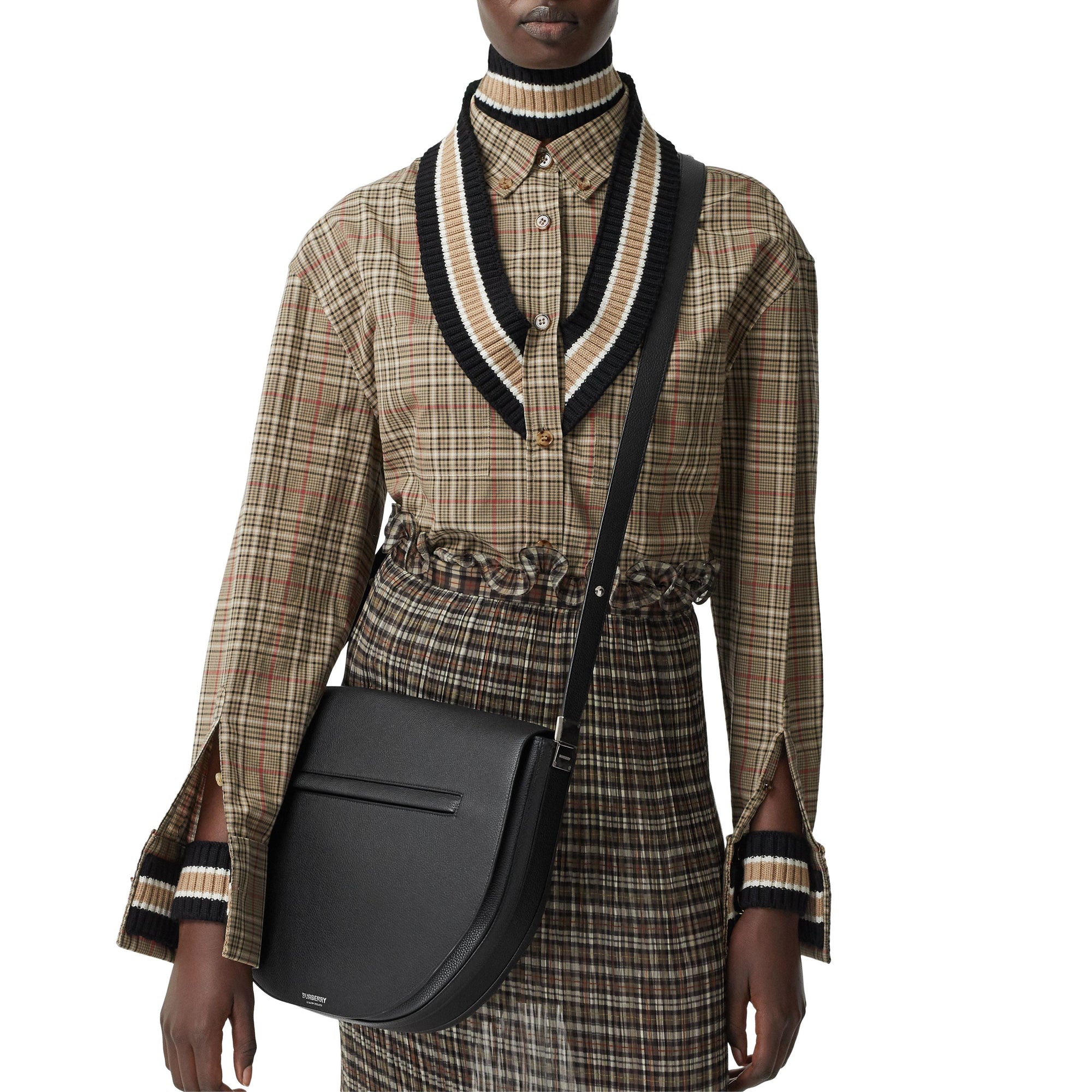 Sac à bandoulière Olympia en cuir - Black