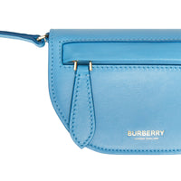 Porte-cartes Olympia en cuir avec sangle amovible - Blue Topaz