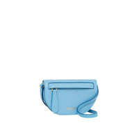 Porte-cartes Olympia en cuir avec sangle amovible - Blue Topaz