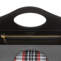 Mini sac Pocket en nylon tartan et cuir - Bright Red