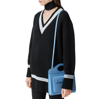Mini sac Pocket en cuir - Blue Topaz