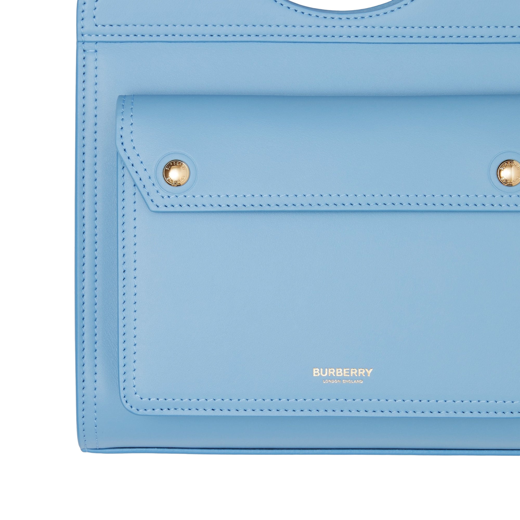 Mini sac Pocket en cuir - Blue Topaz