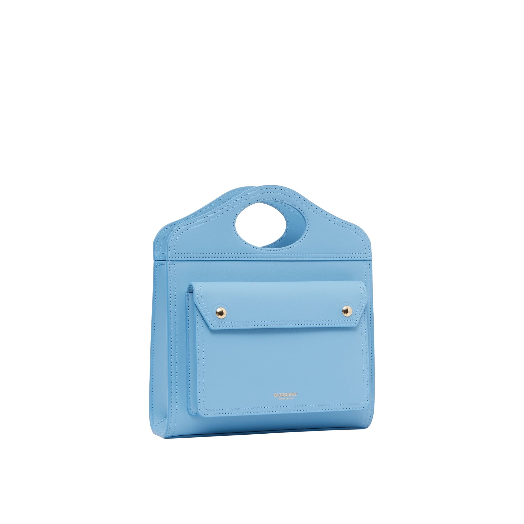 Mini sac Pocket en cuir - Blue Topaz