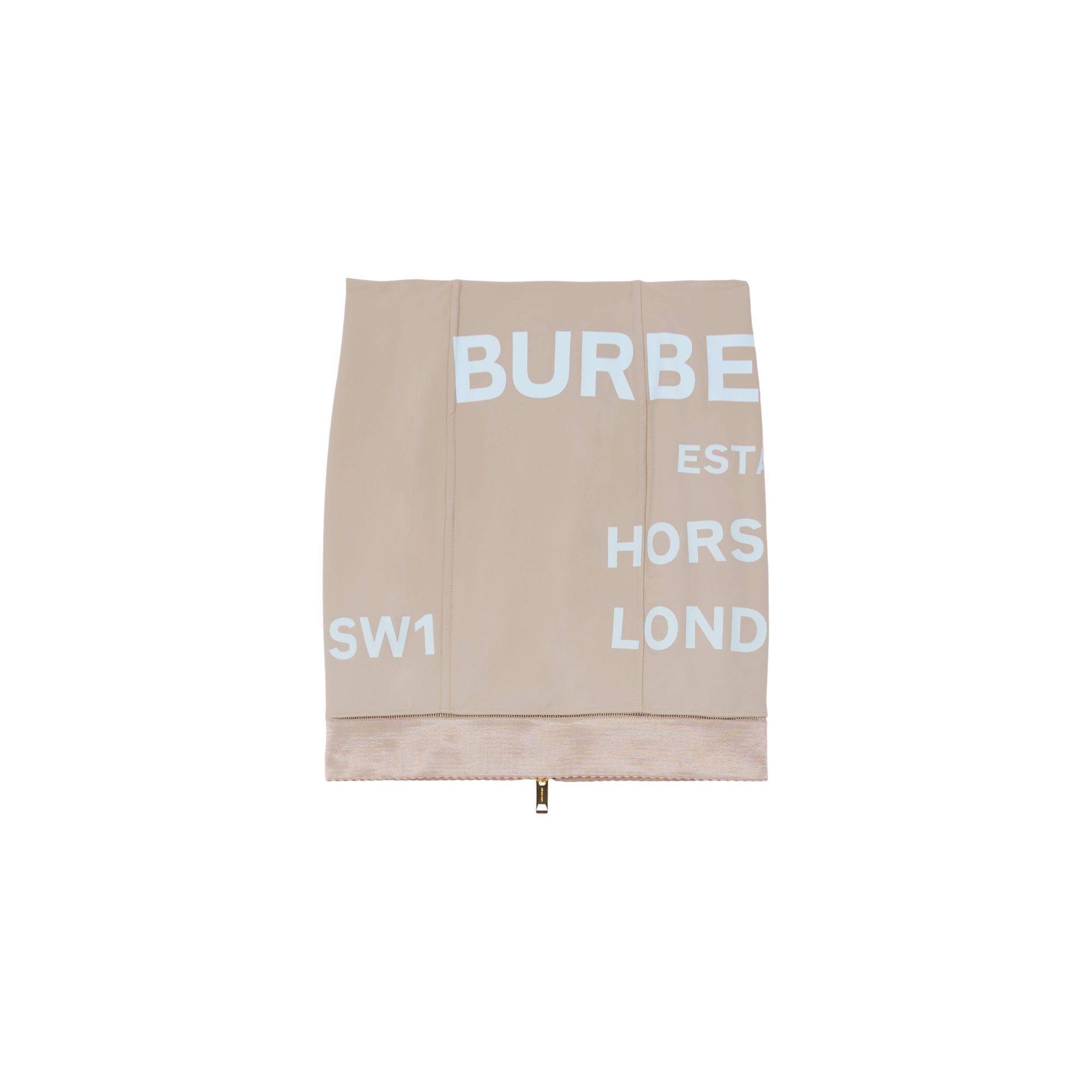 Mini-jupe en jersey stretch Horseferry - Soft Fawn