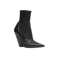 Bottines à panneaux en cuir d'agneau - Black