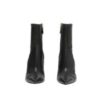 Bottines à panneaux en cuir d'agneau - Black
