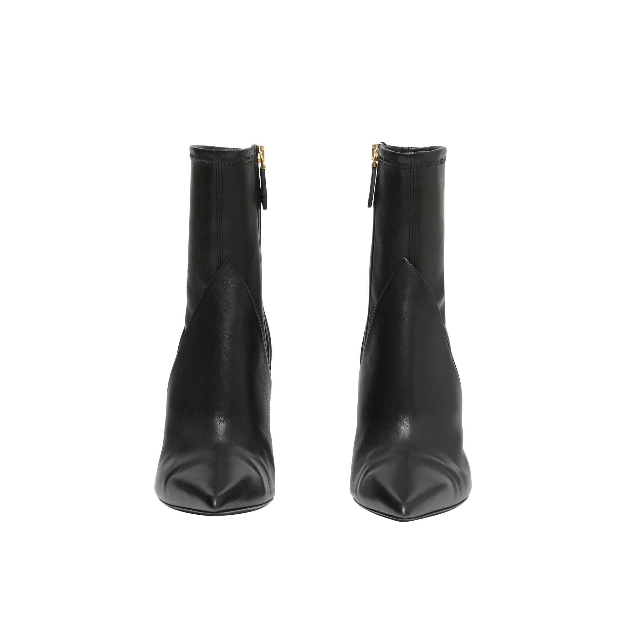 Bottines à panneaux en cuir d'agneau - Black