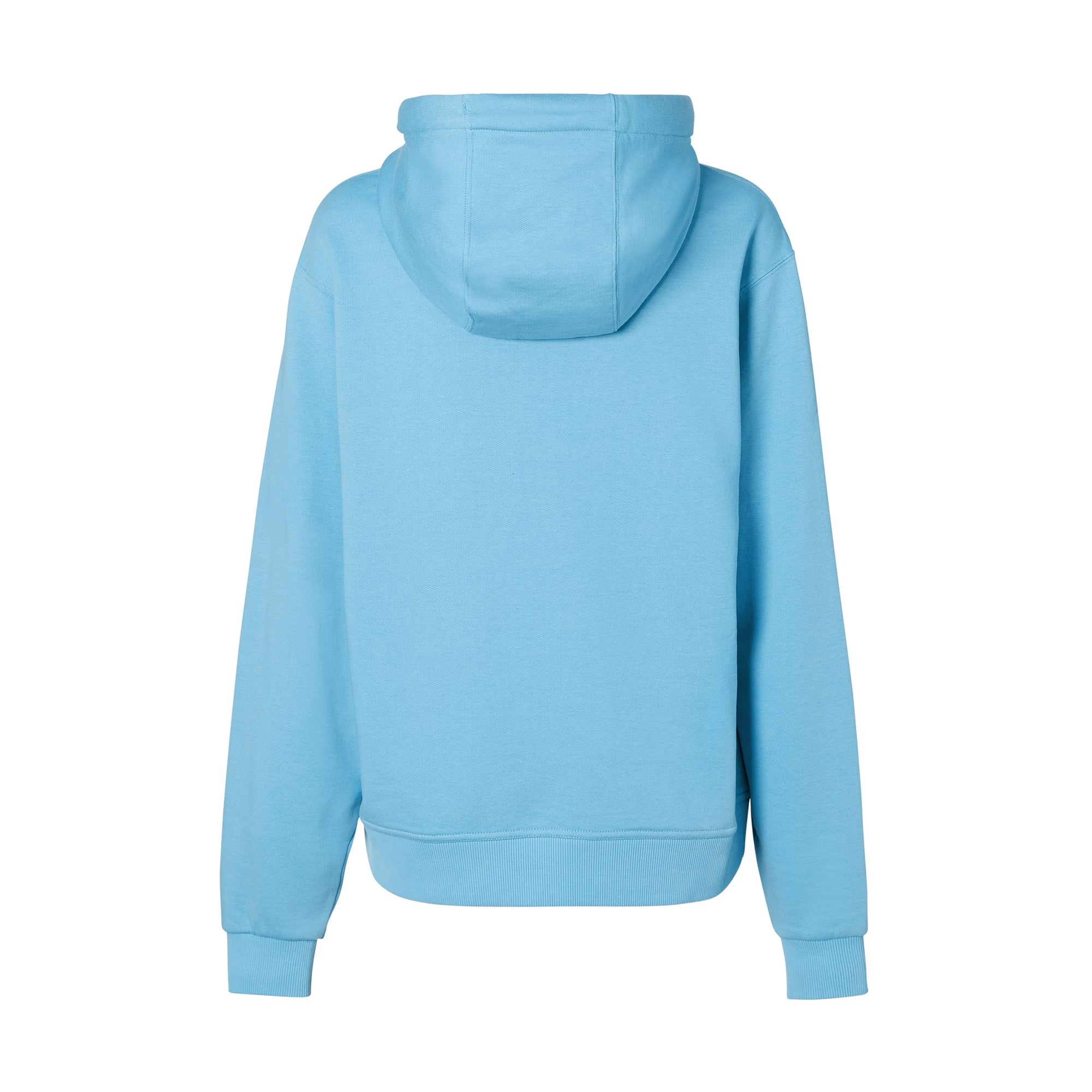 Hoodie oversize en coton avec logo - Blue Topaz