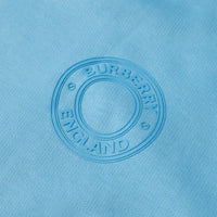 Hoodie oversize en coton avec logo - Blue Topaz