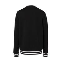 Pull en laine technique avec logo - Black