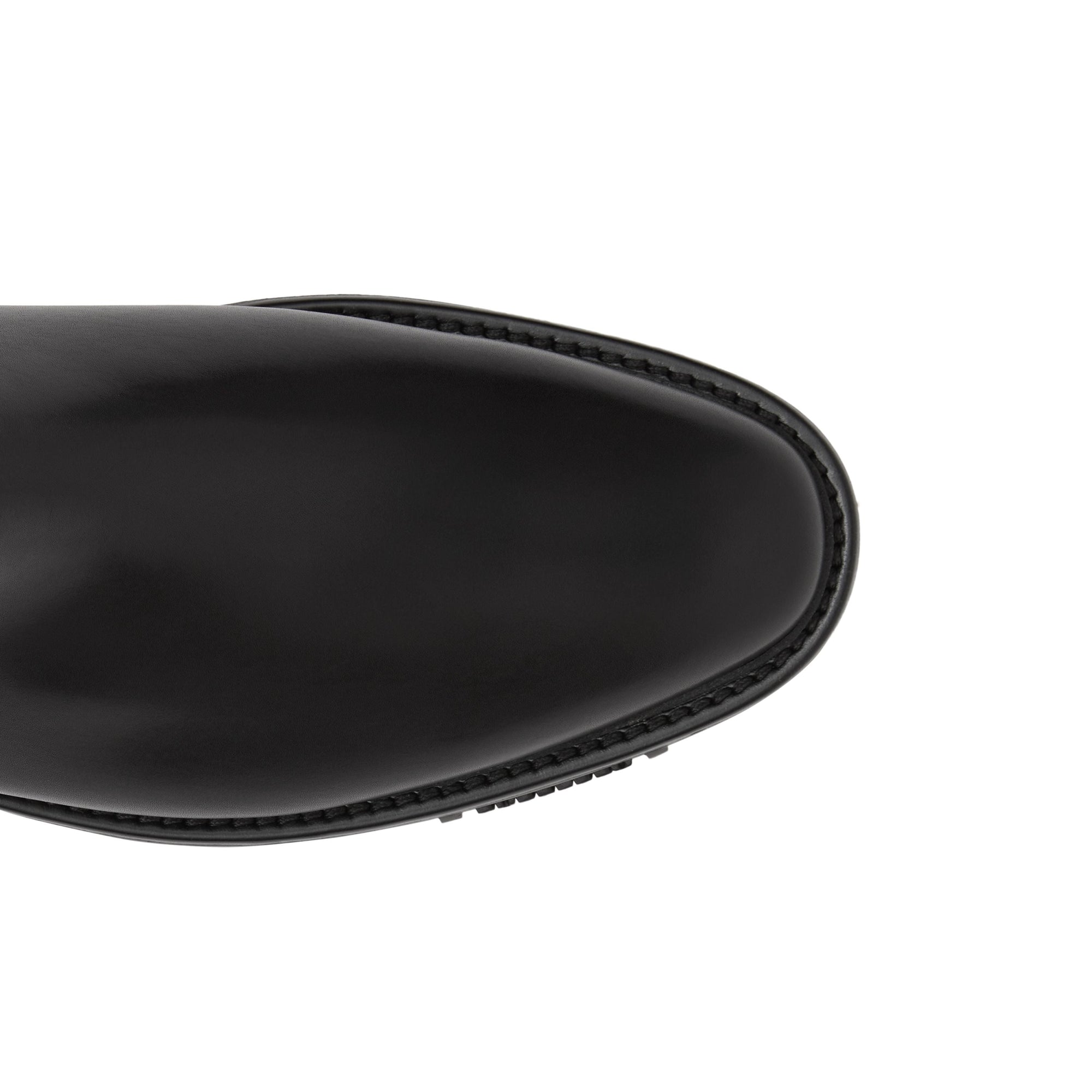 Bottines Chelsea en cuir avec logo - Black
