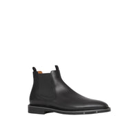 Bottines Chelsea en cuir avec logo - Black