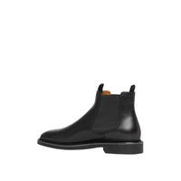 Bottines Chelsea en cuir avec logo - Black