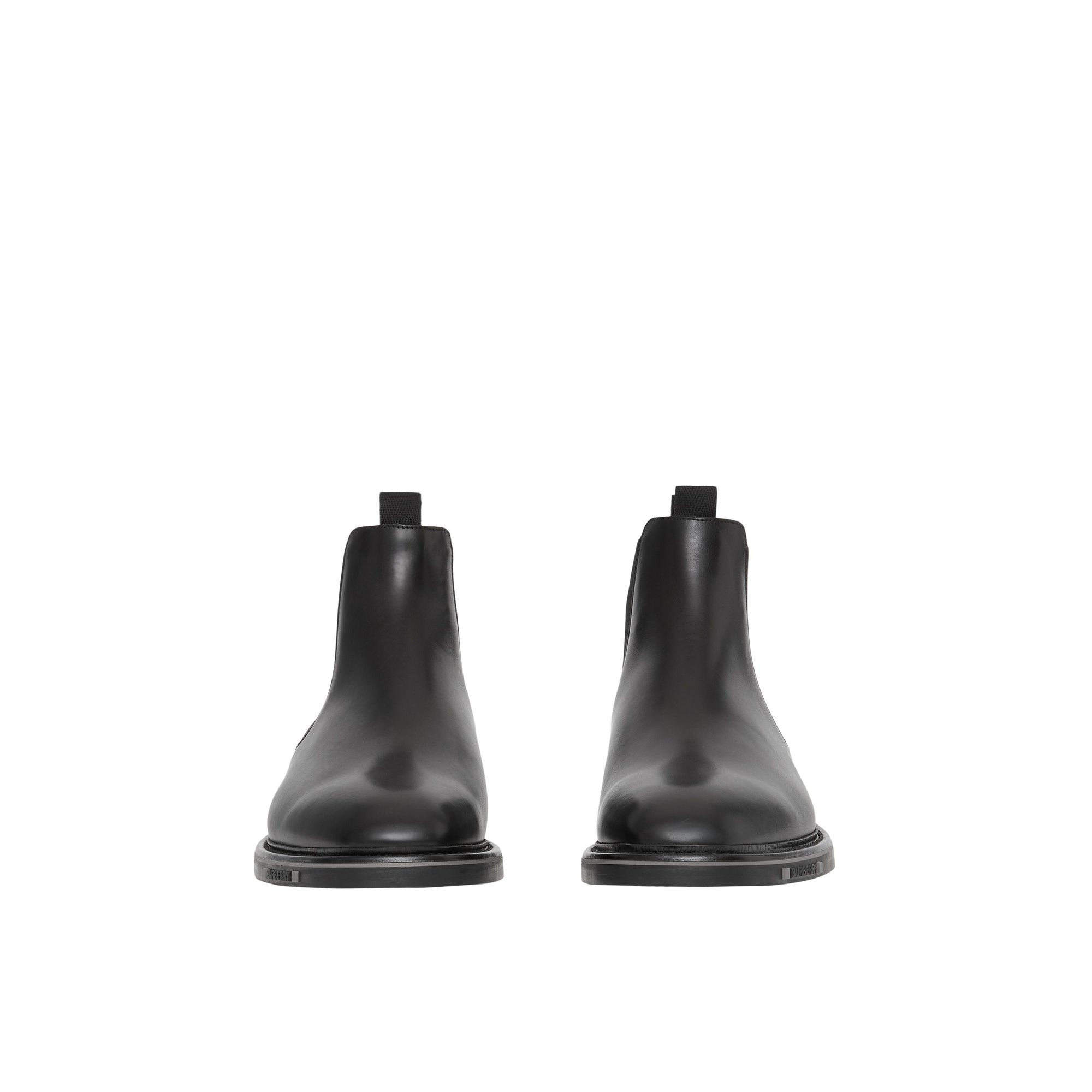 Bottines Chelsea en cuir avec logo - Black