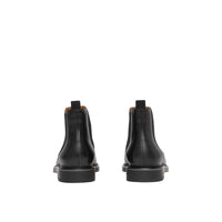Bottines Chelsea en cuir avec logo - Black