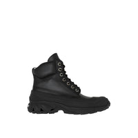 Bottines en cuir - Black & Archive Beige