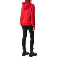 Sweat-shirt à capuche oversize en coton avec slogan - Bright Red