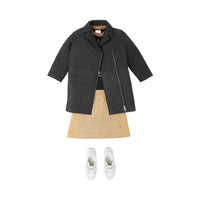 Manteau en polyester recyclé matelassé Monogram - Black