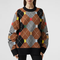 Pull en laine et cachemire Monogram Unisexe - Black