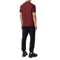 Polo en piqué de coton Monogram - Garnet