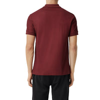 Polo en piqué de coton Monogram - Garnet