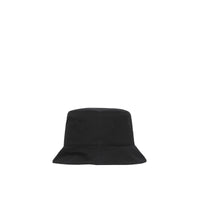 Bob réversible en gabardine de coton avec logo - Black