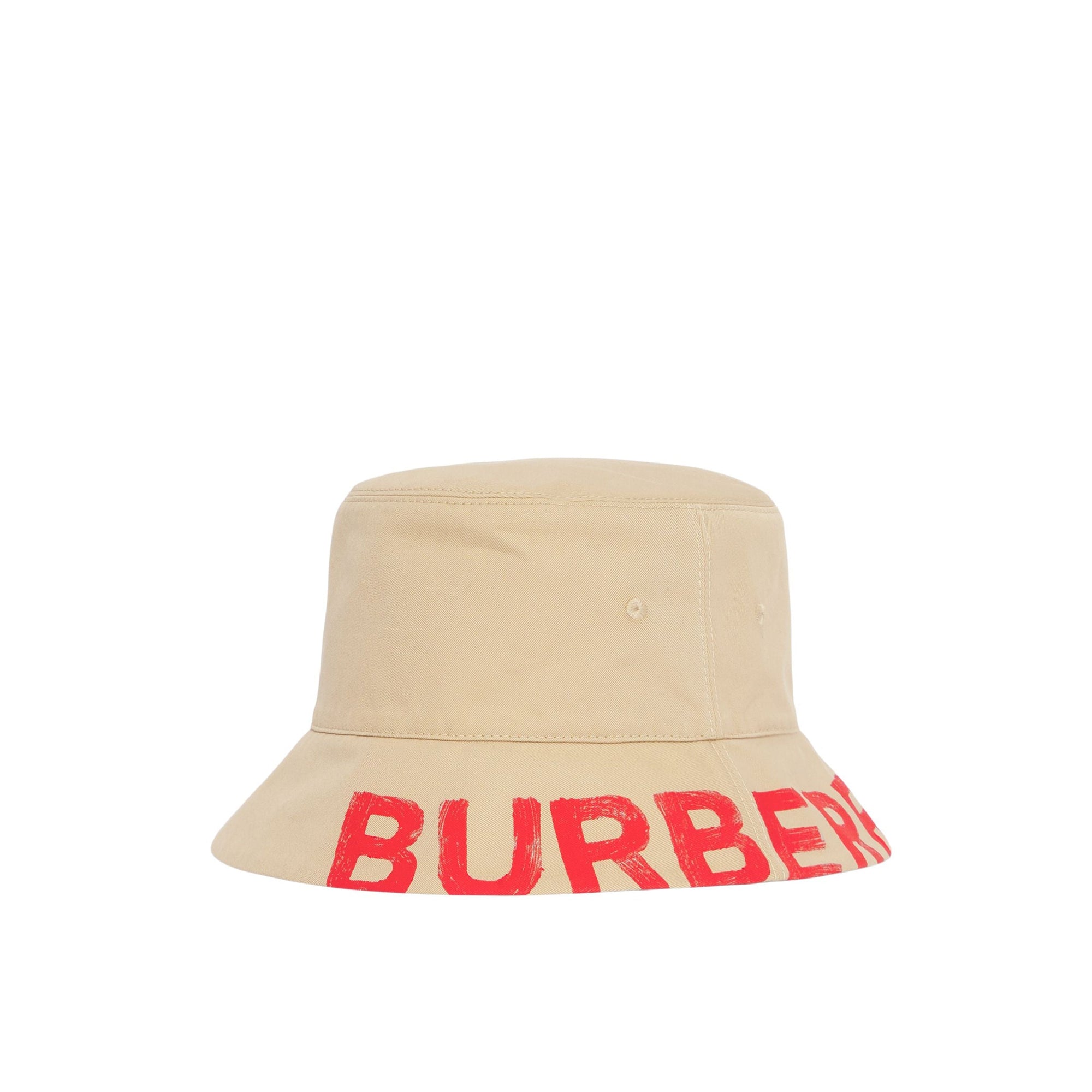 Bob réversible en gabardine de coton avec logo - Honey